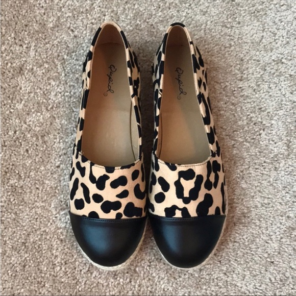 NEW Qupid Leopard Print Espradilles Flats - Picture 2 of 8